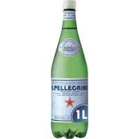 Agua con gas SAN PELLEGRINO, botella 1 litro Agua con gas SAN PELLEGRINO, botella 1 litro