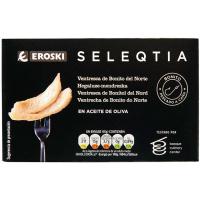 Ventresca de bonito en a. de oliva EROSKI SELEQTIA, lata 111 g Ventresca de bonito en a. de oliva EROSKI SELEQTIA, lata 111 g