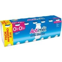 Actimel para beber desnatado 0% natural DANONE, pack 14x100 g Actimel para beber desnatado 0% natural DANONE, pack 14x100 g