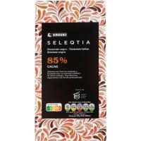Chocolate negro 85% cacao EROSKI SELEQTIA, tableta 100 g Chocolate negro 85% cacao EROSKI SELEQTIA, tableta 100 g