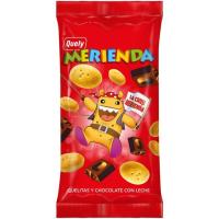 Merienda galleta con chocolate QUELY, bolsa 80 g Merienda galleta con chocolate QUELY, bolsa 80 g