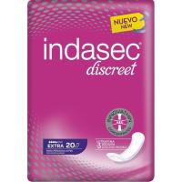 Compresa de incontinencia extra INDASEC Discreet, paquete 20 uds Compresa de incontinencia extra INDASEC Discreet, paquete 20 uds