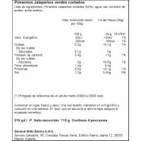 Sliced jalapeños OLD EL PASO, flascó 215 g