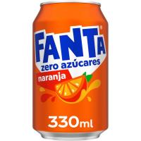 Refresco de naranja FANTA Zero, lata 33 cl Refresco de naranja FANTA Zero, lata 33 cl