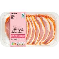 Filetes de lomo de cerdo adobado EROSKI, bandeja 500 g Filetes de lomo de cerdo adobado EROSKI, bandeja 500 g