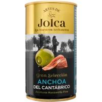 Olives farcides d`anxova del Cantàbric JOLCA, llauna 150 g Olives farcides d`anxova del Cantàbric JOLCA, llauna 150 g