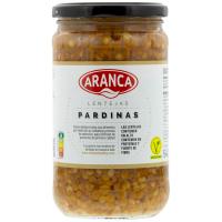 Lentejas pardinas cocidas ARANCA, frasco 580 g Lentejas pardinas cocidas ARANCA, frasco 580 g
