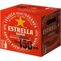 Cerveza ESTRELLA DAMM, pack 12x25 cl Cerveza ESTRELLA DAMM, pack 12x25 cl