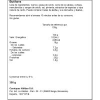 Botifarra negra VALLDAN, peça 300 g