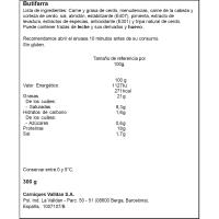 Botifarra blanca VALLDAN, peça 300 g