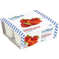 Yogur Maduixa LA FAGEDA, pack 4x125 g Yogur Maduixa LA FAGEDA, pack 4x125 g