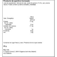 Gusanitos RISI, bolsa 85 g