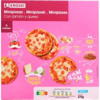 Piccinis de jamón-queso EROSKI, caja 270 g Piccinis de jamón-queso EROSKI, caja 270 g