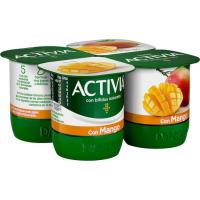 Activia con mango DANONE, pack 4x120 g Activia con mango DANONE, pack 4x120 g