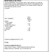 Mortadela de pavo ELPOZO, al corte, compra mínima 100 g