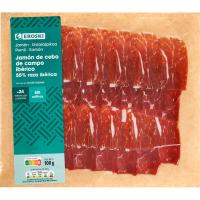 Jamón cebo campo ibérico 50% raza ibérica EROSKI, sobre 100 g