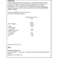 Chistorra de cerdo EROSKI, bandeja 250 g