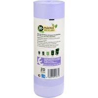 Bolsa de basura perfumada c. cierre 30 l. EROSKI, paquete 20 uds
