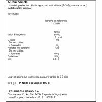Mongeta blanca cuita LUENGO, flascó 400 g