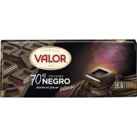 Xocolata negra 70% cacau VALOR, tauleta 300 g Xocolata negra 70% cacau VALOR, tauleta 300 g