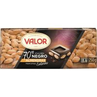 Xocolata negra 70% cacau amb ametlles VALOR, tauleta 250 g Xocolata negra 70% cacau amb ametlles VALOR, tauleta 250 g