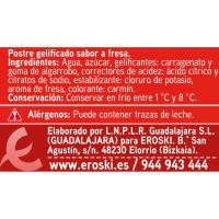 Gelatina de maduixa EROSKI, pack 4x100 g