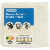 Queso mezcla tierno EROSKI, cuña 400 g Queso mezcla tierno EROSKI, cuña 400 g