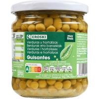 Guisante muy fino EROSKI, frasco 215 g Guisante muy fino EROSKI, frasco 215 g