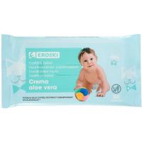 Toallitas aloe vera EROSKI Bebé, paquete 24 uds Toallitas aloe vera EROSKI Bebé, paquete 24 uds