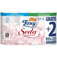 Paper higiènic FOXY SEDA, paquet 4+2 rotllos Paper higiènic FOXY SEDA, paquet 4+2 rotllos