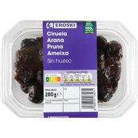 Ciruelas sin hueso EROSKI, tarrina 280 g Ciruelas sin hueso EROSKI, tarrina 280 g