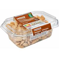 Almendras repeladas fritas EROSKI, tarrina 185 g