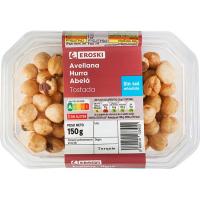 Avellanas tostadas EROSKI, tarrina 150 g Avellanas tostadas EROSKI, tarrina 150 g