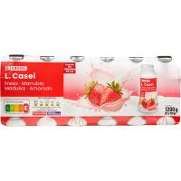 Lcasei sabor fresa EROSKI, pack 12x100 ml Lcasei sabor fresa EROSKI, pack 12x100 ml