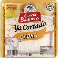 Queso de cabra GARCÍA BAQUERO, cuña cortada 250 g Queso de cabra GARCÍA BAQUERO, cuña cortada 250 g