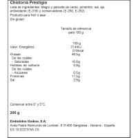 Xistorra GOIKOA, peça 200 g