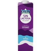 Llet sencera sense lactosa KAIKU, brik 1 litre Llet sencera sense lactosa KAIKU, brik 1 litre