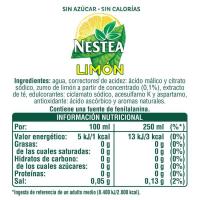 Refresco de té al limón sin azúcar NESTEA, botella 1,5 litros