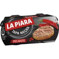 Paté picante LA PIARA Tapa Negra, pack 2x73 g Paté picante LA PIARA Tapa Negra, pack 2x73 g