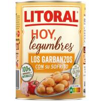 Cigrons "Hoy legumbres" LITORAL, lata 440 g