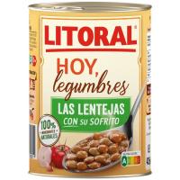 Llenties Avui Llegums LITORAL, llauna 435 g