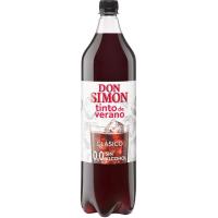 Tinto de verano sin alcohol DON SIMON, botella 1,5 litros Tinto de verano sin alcohol DON SIMON, botella 1,5 litros