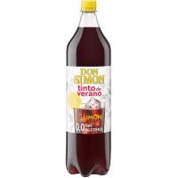 Tinto de verano limón sin alcohol DON SIMON, botella 1,5 litros Tinto de verano limón sin alcohol DON SIMON, botella 1,5 litros
