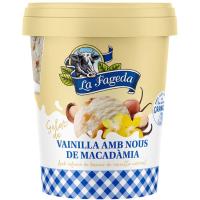 Helado de vainilla-nueces de macadamia LA FAGEDA, tarrina 500 ml Helado de vainilla-nueces de macadamia LA FAGEDA, tarrina 500 ml