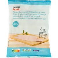 Filete de merluza sin piel EROSKI BASIC, bolsa 900 g Filete de merluza sin piel EROSKI BASIC, bolsa 900 g