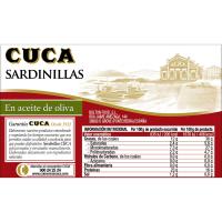 Sardinilla en oli d'oliva ecològic CUCA, llauna 90 g