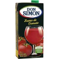 Suc de tomàquet DON SIMON, brik 1 litre Suc de tomàquet DON SIMON, brik 1 litre
