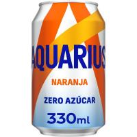 Beguda isotònica de taronja sense sucre AQUARIUS, llauna 33 cl Beguda isotònica de taronja sense sucre AQUARIUS, llauna 33 cl