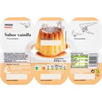 Flan de vainilla EROSKI basic, pack 6x100 g
