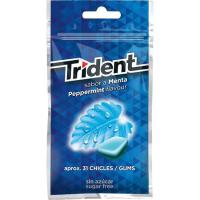 Xiclet de menta sense sucre en dragea TRIDENT, paquet 43,5 g Xiclet de menta sense sucre en dragea TRIDENT, paquet 43,5 g